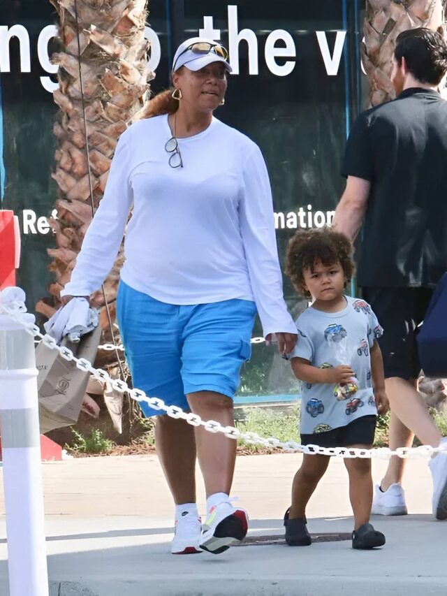 Queen Latifah & Son Rebel 1st Photos On Shopping Trip