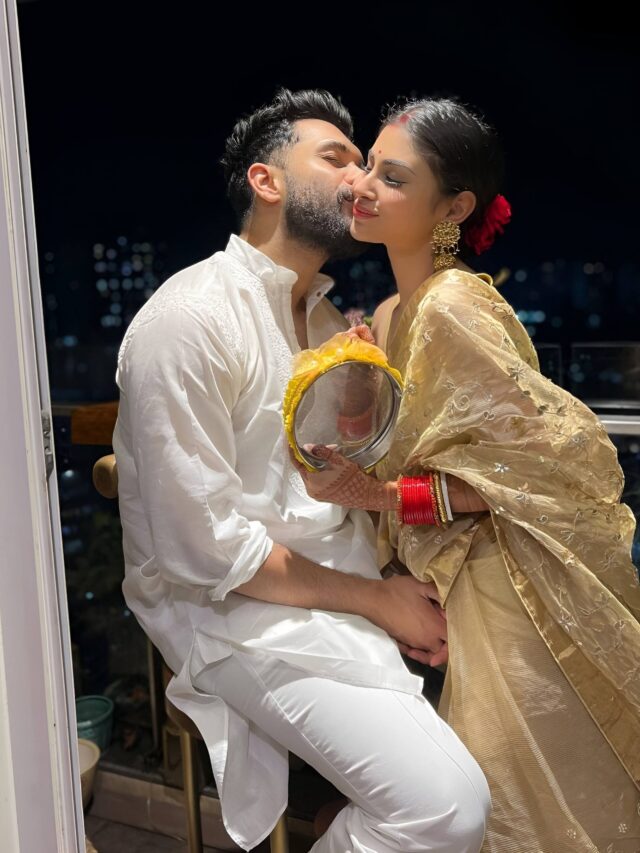 Mouni Roy and Suraj Nambiar prepare for Karwa Chauth