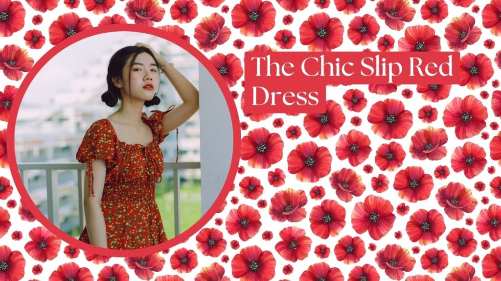 The Chic Slip Red Dress