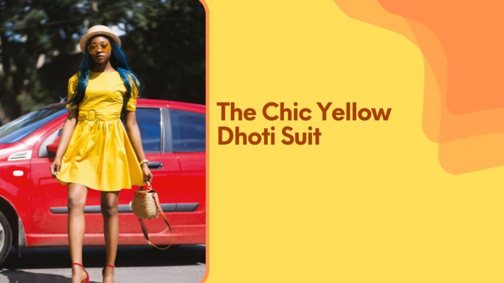 The Chic Yellow Dhoti Suit