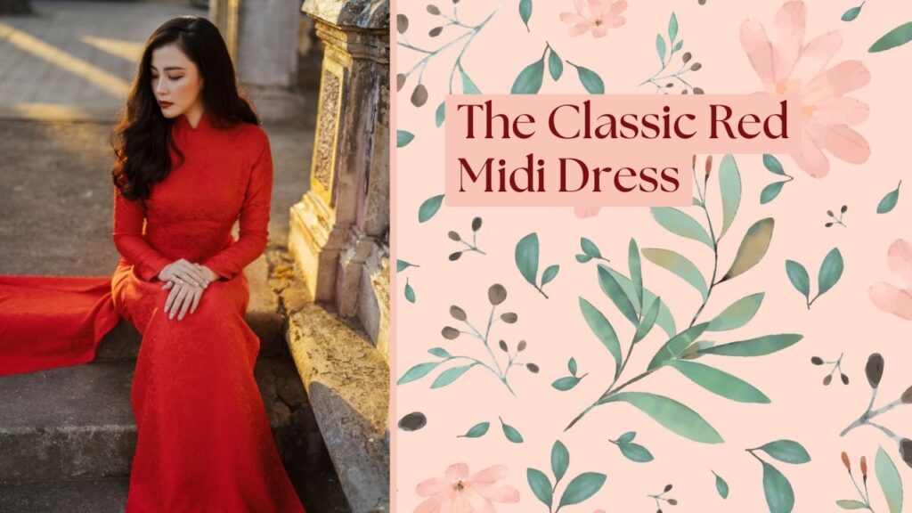 The Classic Red Midi Dress