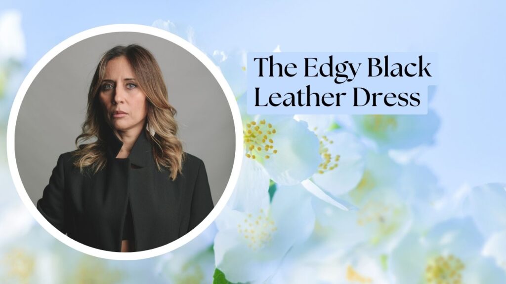 The Edgy Black Leather Dress