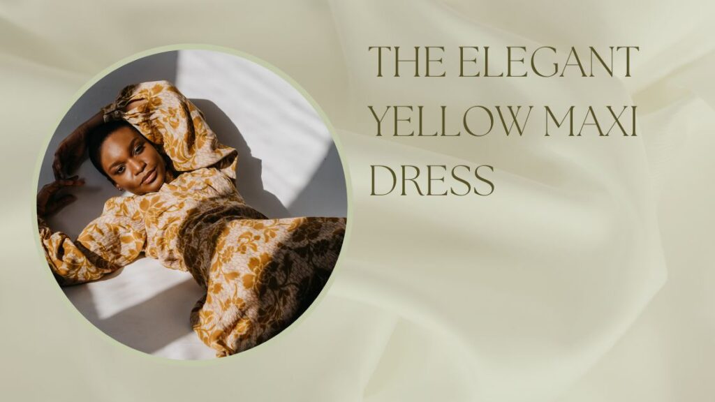 The Elegant Yellow Maxi Dress