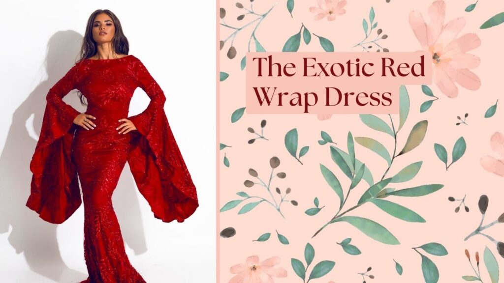 The Exotic Red Wrap Dress