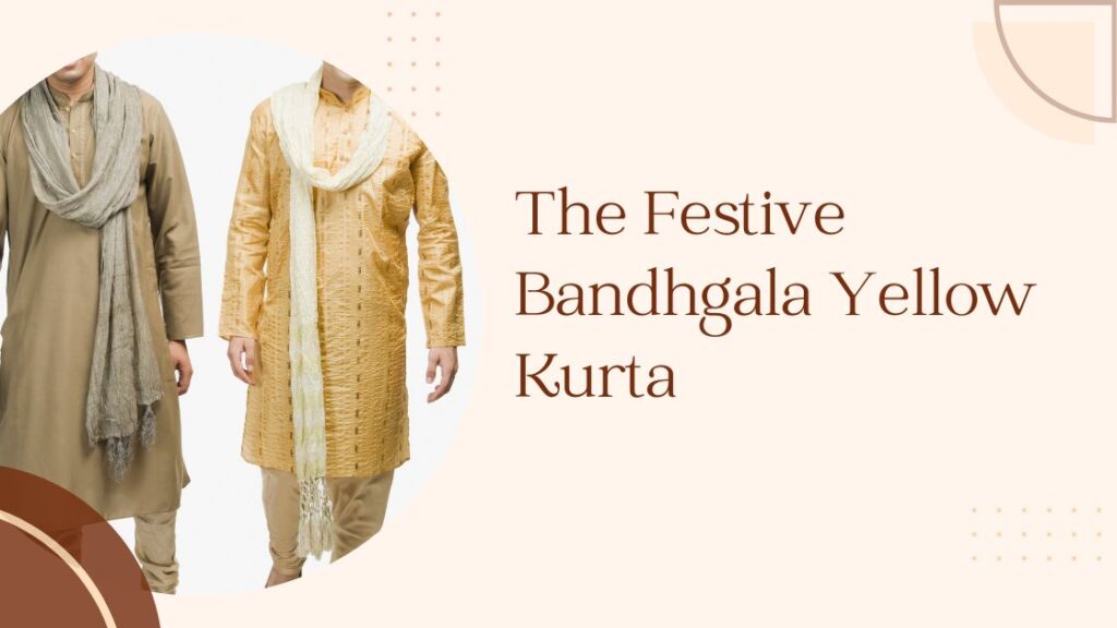 The Festive Bandhgala Yellow Kurta