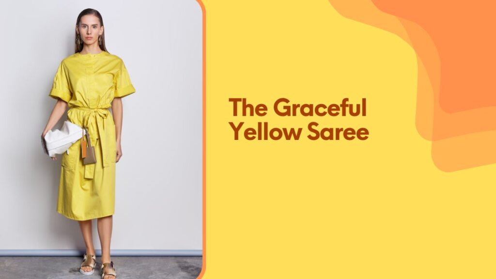 The Graceful Yellow Saree