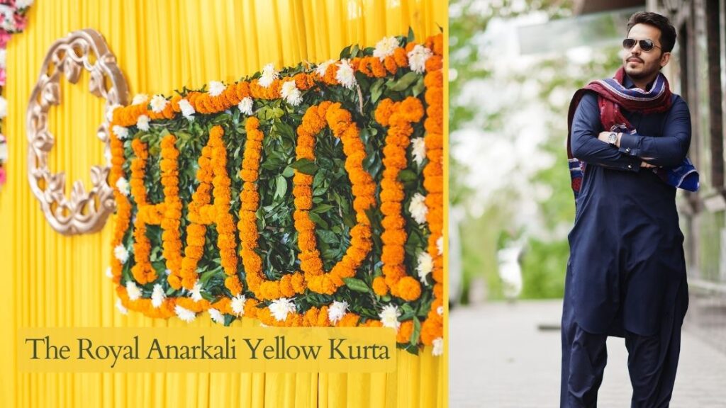 The Royal Anarkali Yellow Kurta