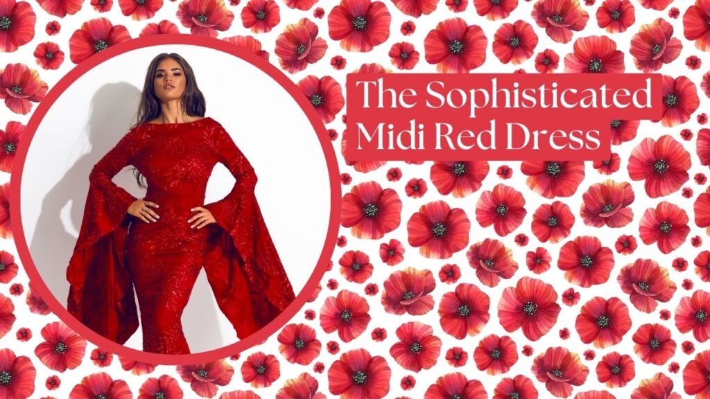 The Sophisticated Midi Red Dress
