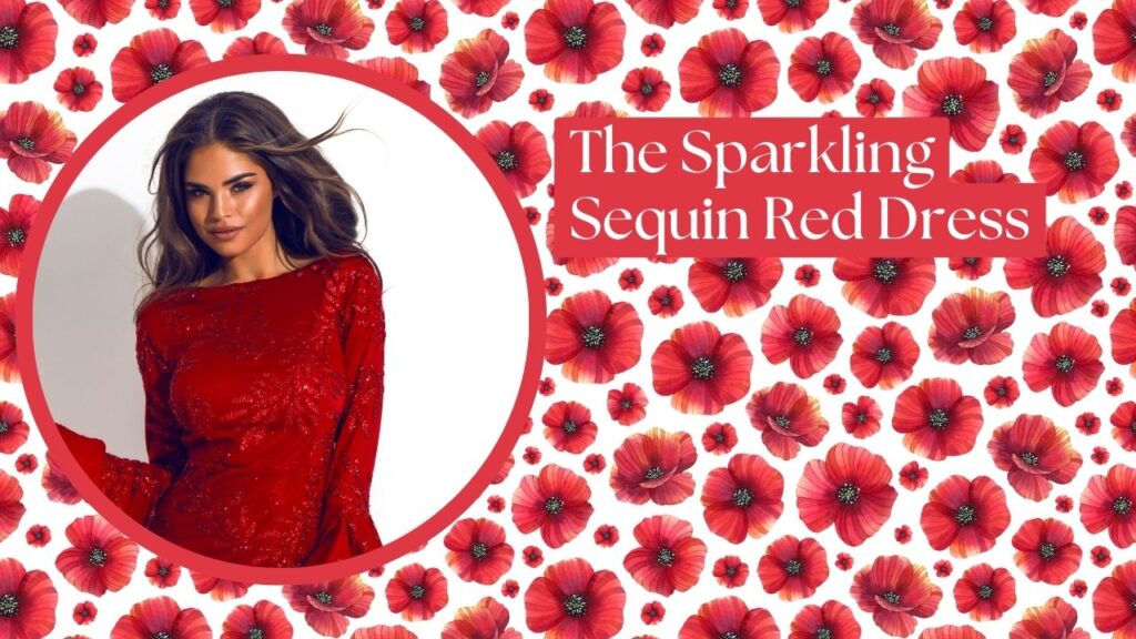 The Sparkling Sequin Red Dress