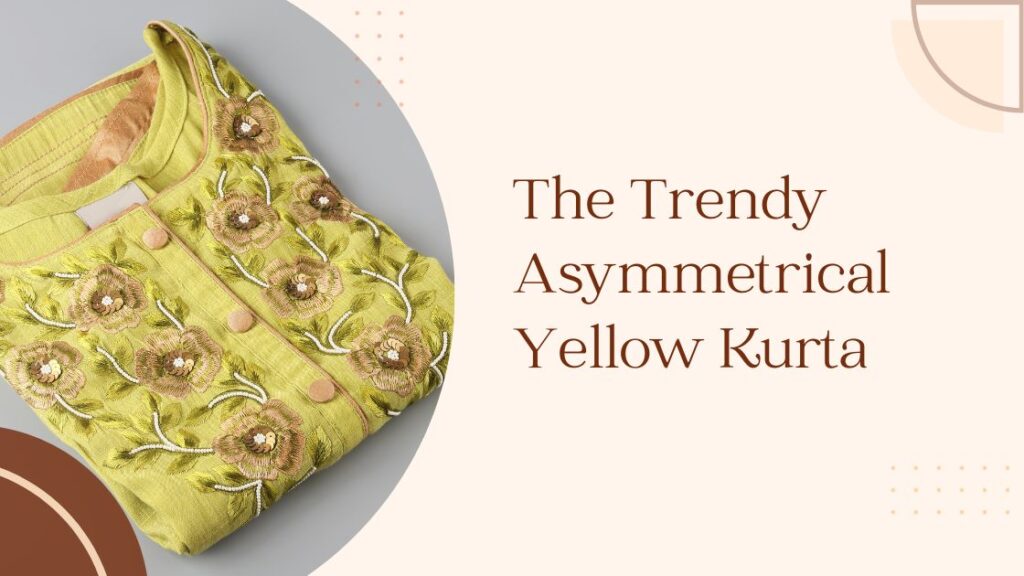 The Trendy Asymmetrical Yellow Kurta