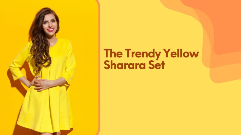 The Trendy Yellow Sharara Set